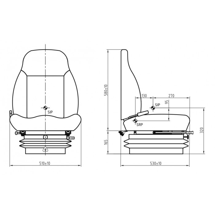 LGV90/C1 Air Suspension Seat - Image 2